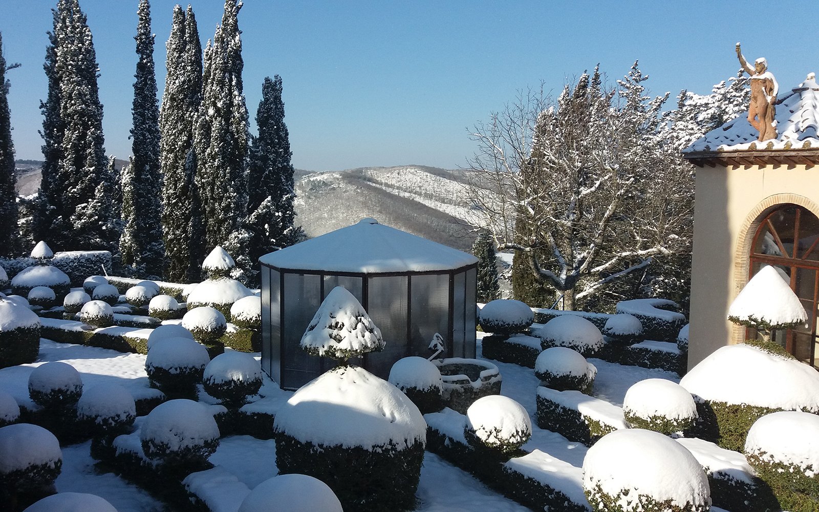 The Borgo under the snow!